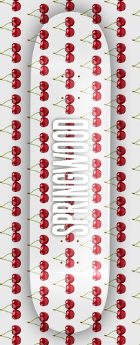 Springwood Cherry Pop Skateboard Deck 8.25